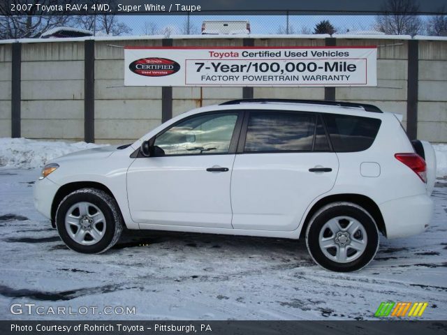 2007 Toyota RAV4 4WD in Super White