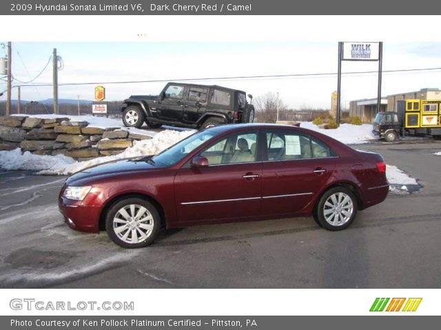 2009 Hyundai Sonata Limited V6 in Dark Cherry Red