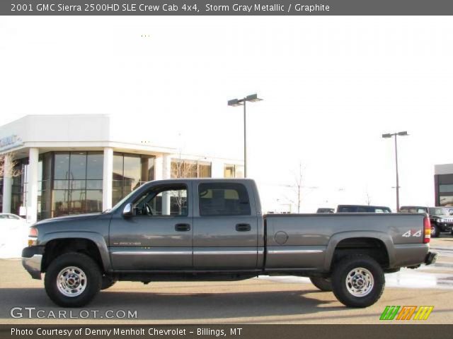 2001 GMC Sierra 2500HD SLE Crew Cab 4x4 in Storm Gray Metallic