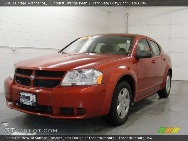 2008 Dodge Avenger SE in Sunburst Orange Pearl