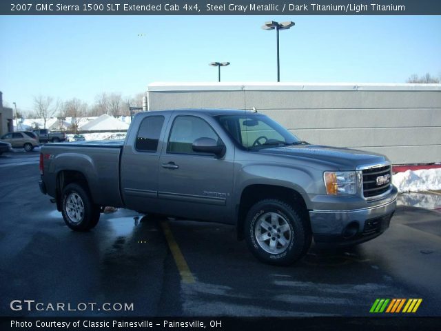 2007 GMC Sierra 1500 SLT Extended Cab 4x4 in Steel Gray Metallic