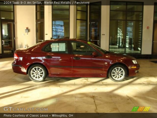 2004 Saab 9-3 Arc Sedan in Merlot Red Metallic