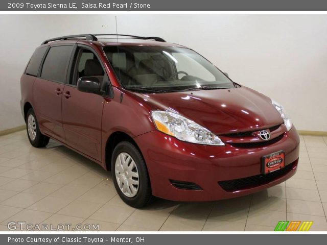 2009 Toyota Sienna LE in Salsa Red Pearl