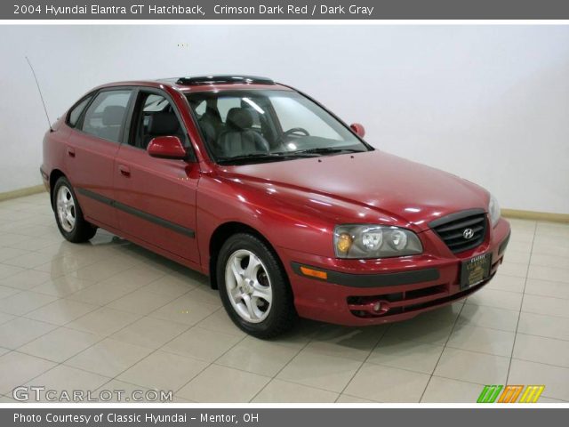 2004 Hyundai Elantra GT Hatchback in Crimson Dark Red