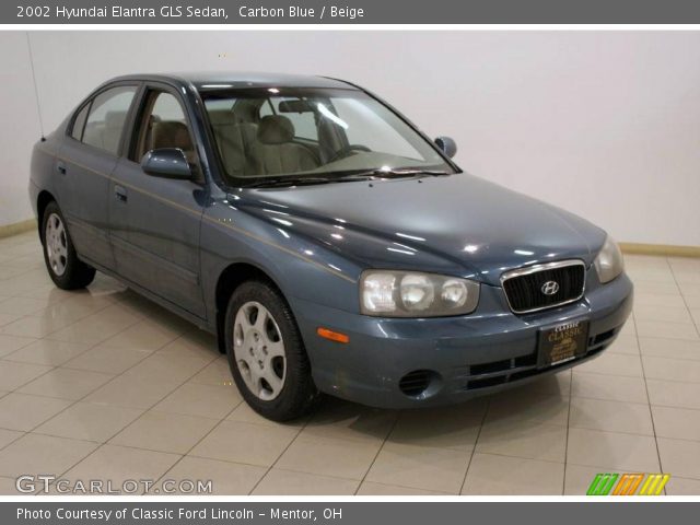 2002 Hyundai Elantra GLS Sedan in Carbon Blue