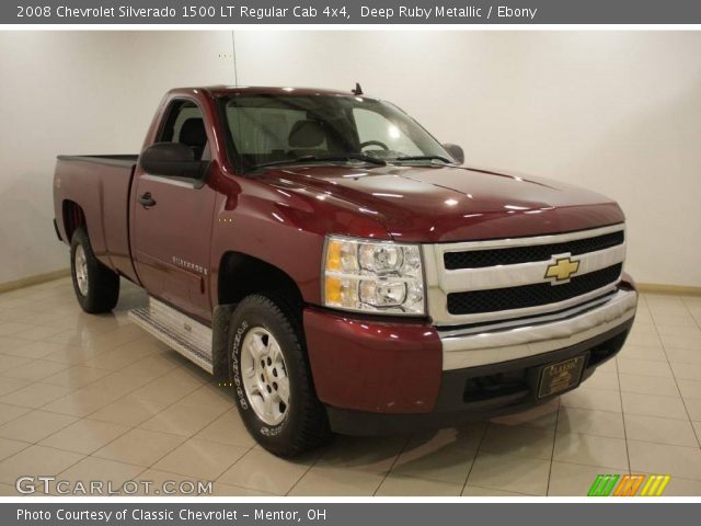 2008 Chevrolet Silverado 1500 LT Regular Cab 4x4 in Deep Ruby Metallic