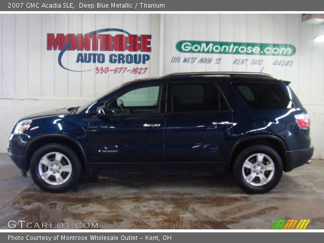2007 GMC Acadia SLE in Deep Blue Metallic