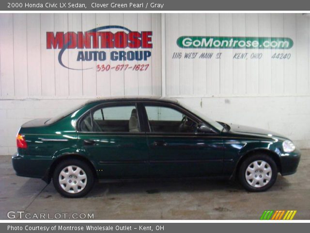 2000 Honda Civic LX Sedan in Clover Green Pearl