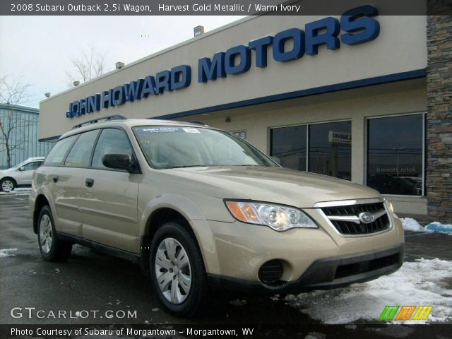 2008 Subaru Outback 2.5i Wagon in Harvest Gold Metallic