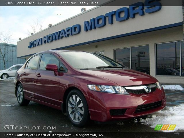 2009 Honda Civic EX-L Sedan in Tango Red Pearl