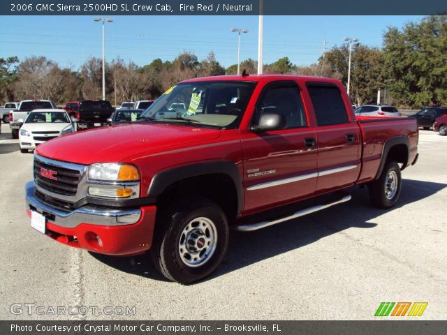 2006 GMC Sierra 2500HD SL Crew Cab in Fire Red