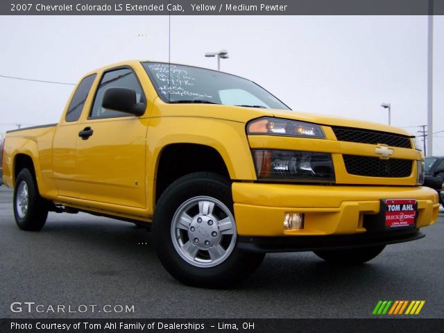 2007 Chevrolet Colorado LS Extended Cab in Yellow