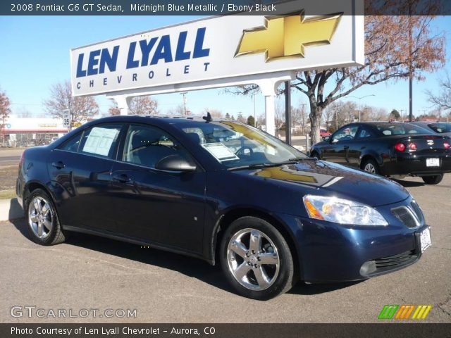 2008 Pontiac G6 GT Sedan in Midnight Blue Metallic