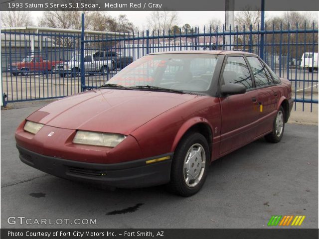 1993 Saturn S Series SL1 Sedan in Medium Red