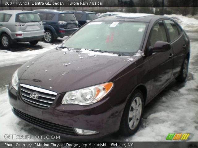 2007 Hyundai Elantra GLS Sedan in Purple Rain
