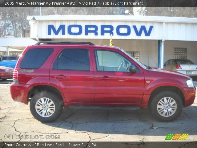 2005 Mercury Mariner V6 Premier 4WD in Vivid Red