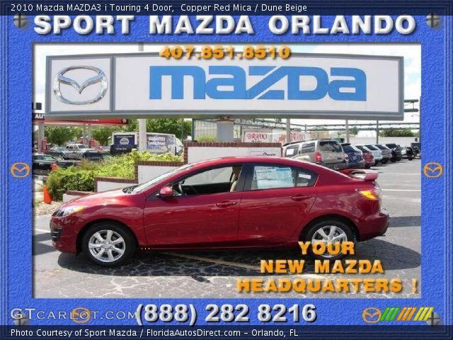 2010 Mazda MAZDA3 i Touring 4 Door in Copper Red Mica