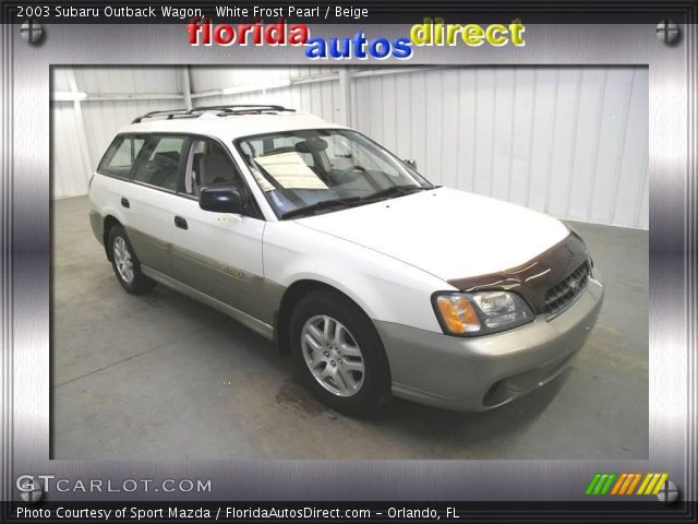 2003 Subaru Outback Wagon in White Frost Pearl