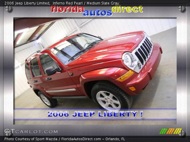 2006 Jeep Liberty Limited in Inferno Red Pearl