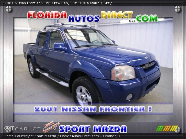 2001 Nissan Frontier SE V6 Crew Cab in Just Blue Metallic