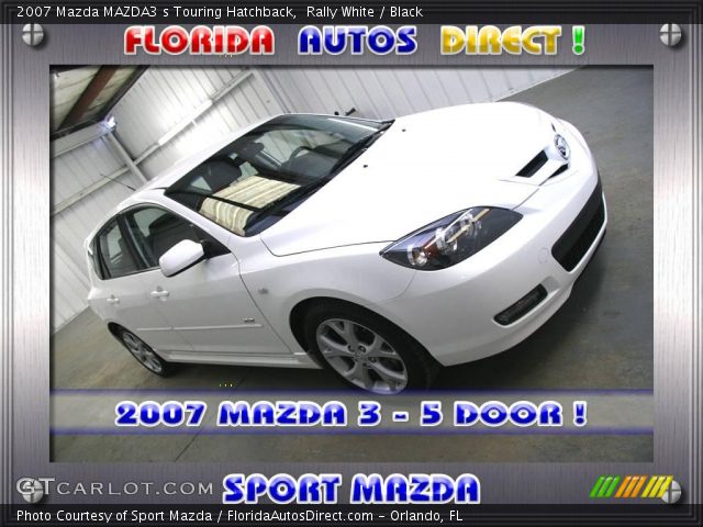 2007 Mazda MAZDA3 s Touring Hatchback in Rally White