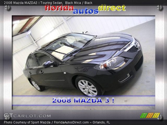 2008 Mazda MAZDA3 i Touring Sedan in Black Mica