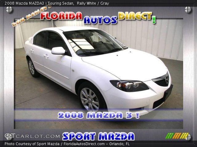 2008 Mazda MAZDA3 i Touring Sedan in Rally White