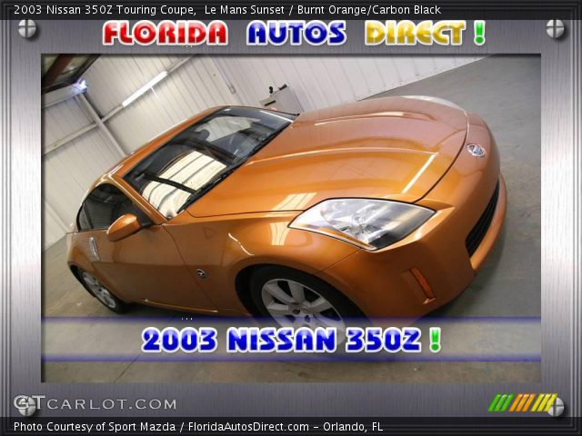 2003 Nissan 350Z Touring Coupe in Le Mans Sunset