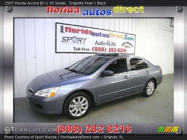 2007 Honda Accord EX-L V6 Sedan in Graphite Pearl