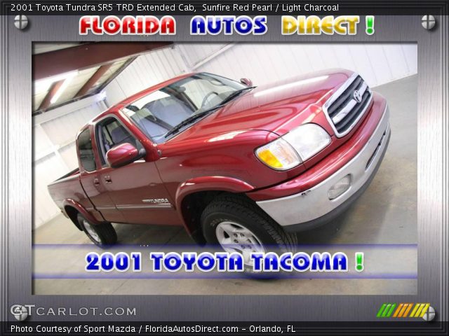 2001 Toyota Tundra SR5 TRD Extended Cab in Sunfire Red Pearl