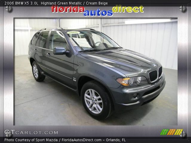2006 BMW X5 3.0i in Highland Green Metallic