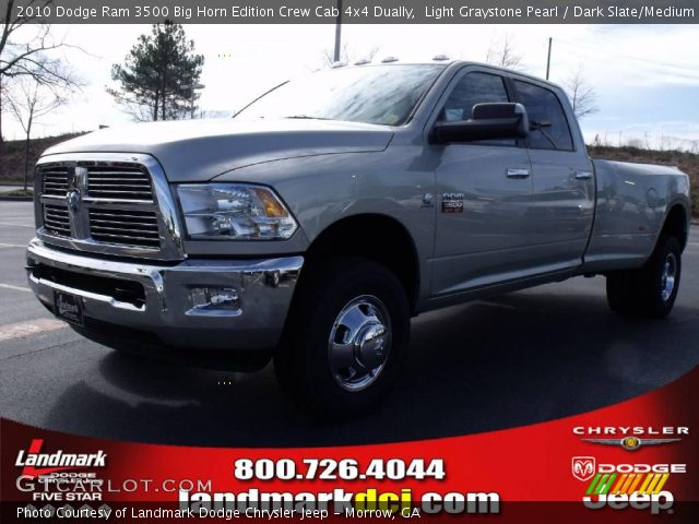 2010 Dodge Ram 3500 Big Horn Edition Crew Cab 4x4 Dually in Light Graystone Pearl
