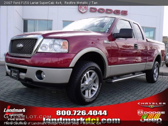 2007 Ford F150 Lariat SuperCab 4x4 in Redfire Metallic