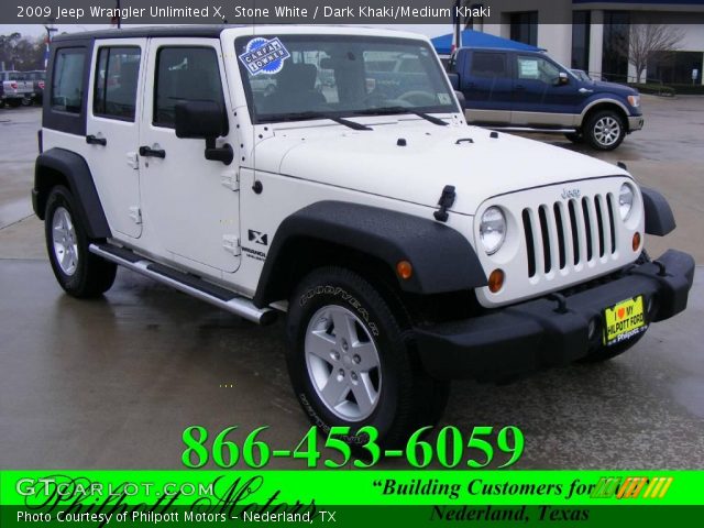 2009 Jeep Wrangler Unlimited X in Stone White
