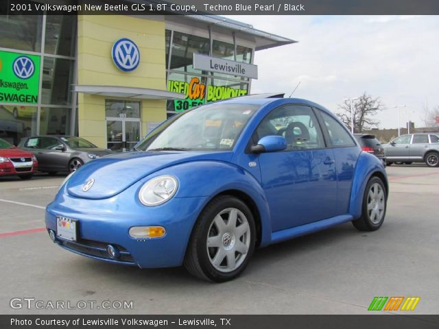 2001 Volkswagen New Beetle GLS 1.8T Coupe in Techno Blue Pearl