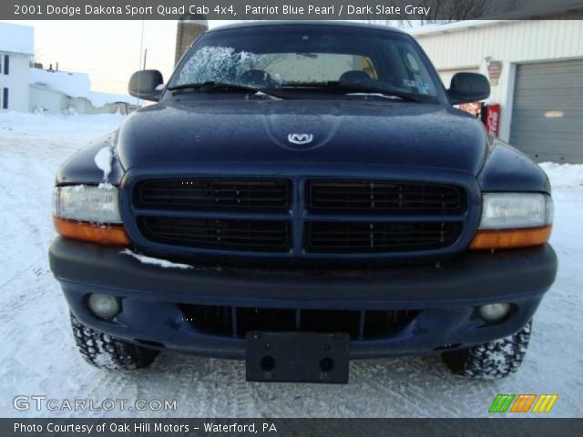 2001 Dodge Dakota Sport Quad Cab 4x4 in Patriot Blue Pearl