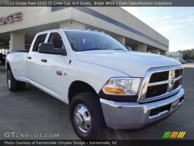 2010 Dodge Ram 3500 ST Crew Cab 4x4 Dually in Bright White
