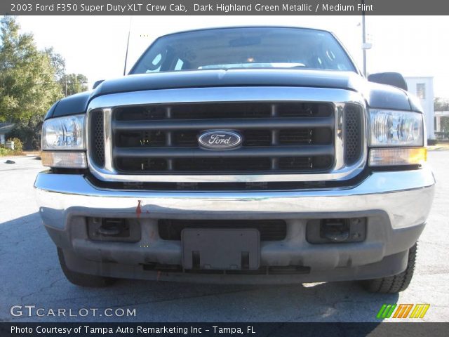2003 Ford F350 Super Duty XLT Crew Cab in Dark Highland Green Metallic