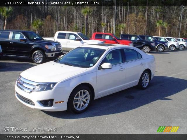 2010 Ford Fusion SEL V6 in White Suede