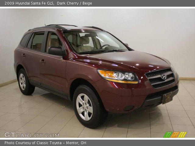 2009 Hyundai Santa Fe GLS in Dark Cherry