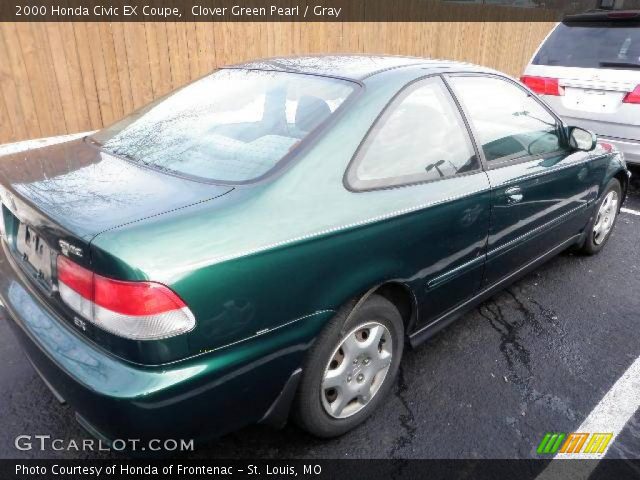2000 Honda Civic EX Coupe in Clover Green Pearl