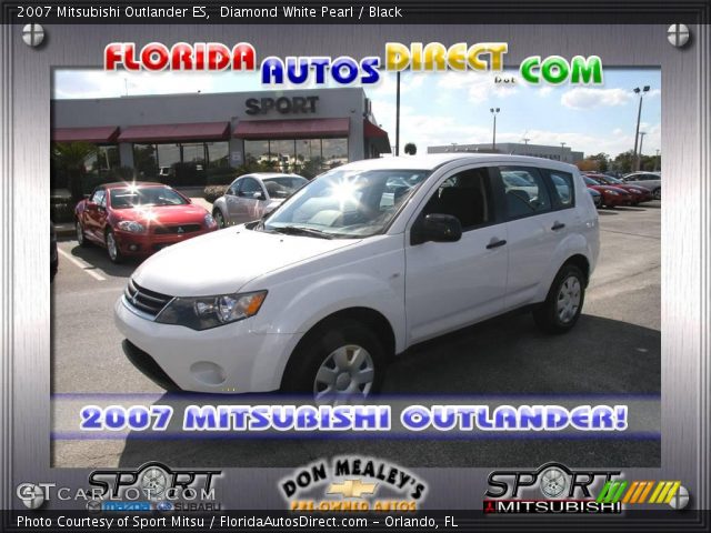 2007 Mitsubishi Outlander ES in Diamond White Pearl