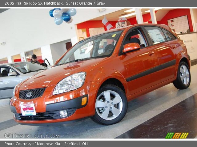 2009 Kia Rio Rio5 SX Hatchback in Sunset Orange