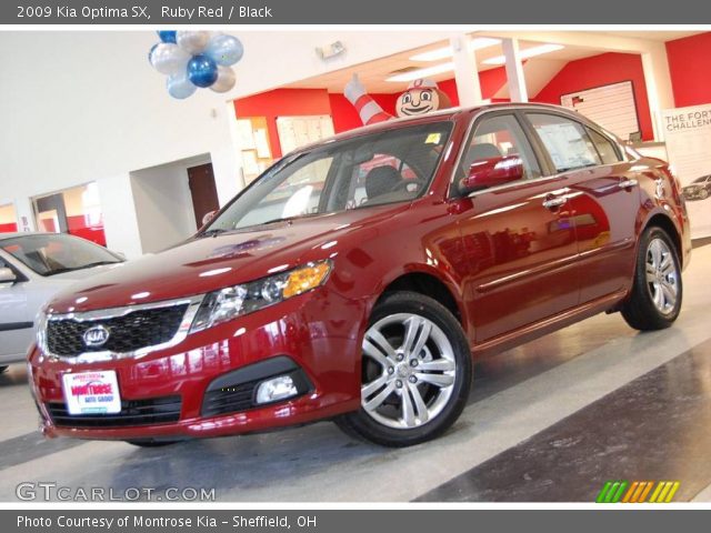 2009 Kia Optima SX in Ruby Red