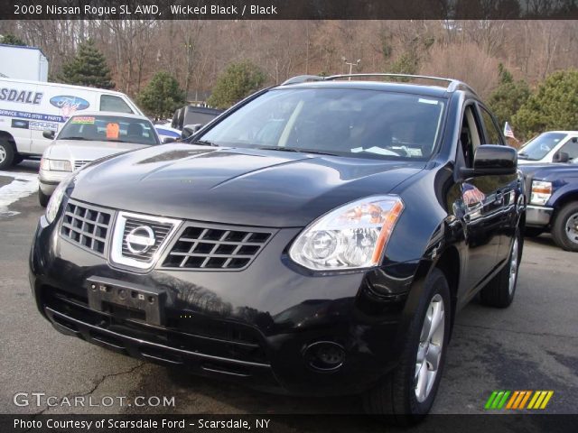 2008 Nissan Rogue SL AWD in Wicked Black