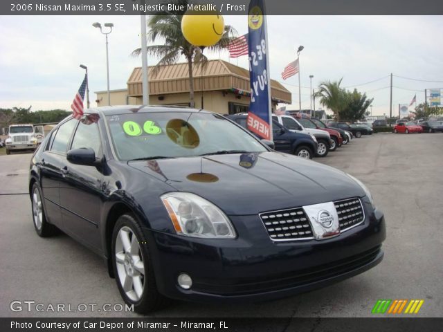 2006 Nissan Maxima 3.5 SE in Majestic Blue Metallic