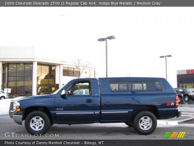 2000 Chevrolet Silverado 1500 LS Regular Cab 4x4 in Indigo Blue Metallic