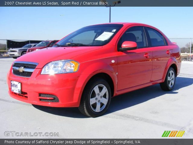 2007 Chevrolet Aveo LS Sedan in Sport Red