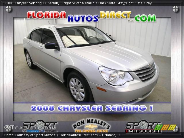 2008 Chrysler Sebring LX Sedan in Bright Silver Metallic