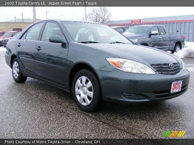 2002 Toyota Camry LE in Aspen Green Pearl